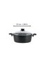 Eco Diez 22 cm Granit Deep Pot Black |   Non-Stick Pot with Glass Lid |   Scratch Resistant |   Deep Granite Pot |   Soup Pilaf Juicy Food Pot - 3