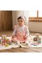 Soft Cotton Floral Pattern Heart Baby Girl Dress - 3