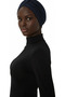 Cross Corded Fabric Combed Cotton Navy Blue Ready-To-Wear Turban Hijab Pool Cap Suitable for Medical Use - 4