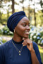 Navy Blue Ready-made Hijab Hijab Outdoor and Pool Cap with Cross Hooks - 6