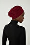 Claret Red Ready-made Hijab Hijab Outdoor and Pool Cap with Cross Hooks - 4
