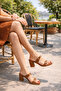 Women's Heeled Double Strap Daily Slippers Saiye - 3