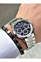Funciton Multifunctional Men's Wristwatch 3 Atm Water Resistance Navy Blue Dial Steel - 3