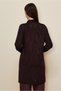Shirt Collar Satin Jacquard Tunic 46088 - 4