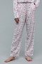 Girl's Cream Floral Print Pyjama Set - 5