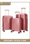 3 Piece Luggage Sets with PP Hardshell, Expandable Travel Suitcase Set with 360° Wheels a