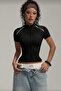 Y2K Aesthetic Street V-Neck Crop T-Shirt - 2