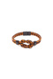 Vincere Knot – Double Color Braided Genuine Leather Men's Bracelet-1378 - 2