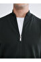 Green Stand Collar Men's Knitwear Cardigan - 3