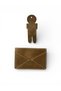 Bond Genuine Leather Card Holder and Hugging Figure Keychain Set – Minimal Handmade for Everyday Carry & Gift - 4