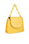 Women Mustard Croc Pattern Crossbody Sling Bag - 4
