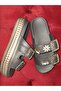 Women's Daily Slippers - Orthopedic Slippers with Accessory Detail - 2