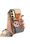Samsung Galaxy S24 Fe Compatible High-Quality Cartoon Fox and Rabbit Couple Printed Case - 2
