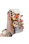 Samsung Galaxy A33 Compatible High Quality Cartoon Fox and Rabbit Couple Printed Case - 2