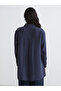 Lcw Modest Navy Blue Oversize Modal Blend Women's Shirt Tunic - 4