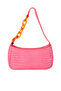 Women Pink Croc Patterned Baguette - 7