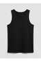Black U-Neck Men's Undershirt 3-Piece Set - 8