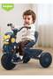 Baby Tricycle for Kids, Smart Plug n Play Kids Cycle with Music, Light, & Storage Baskets (Blue)