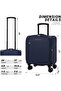 Underseat Carry On Luggage with Spinner Wheels - 2