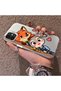 iPhone 11 Compatible High Quality Cartoon Fox and Rabbit Couple Printed Case