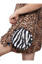 Women Black Zebra Canteen Bag - 6