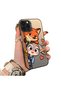 iPhone 15 Pro Compatible High-Quality Cartoon Fox and Rabbit Couple Printed Case - 2