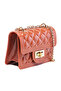 Women Dark Pink Quilted Sling Bag - 5