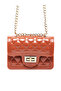 Women Dark Pink Quilted Sling Bag - 2