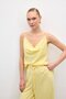 Degaje Collar Draped Blouse - Yellow - 3