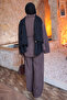 Brown Waist-Tie Tunic with Trousers Modal Set - 5