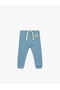 Ribbed Knit Sweatpants with Tie-Up Waist - 4