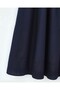 Rubber Waist Skirt with Pocket and Stitching Detail – Navy Blue - 2