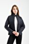Women's Quilted Seasonal Coat – Lightly Padded, High Collar, Full Zipper 8787 - 6