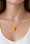 Elegant Steel Necklace with Letter D - 2