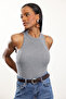 Anthracite Crew Neck Ribbed Undershirt 0001