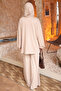 Stone Zipper Hooded Tunic and Pants Modal Set - 5
