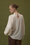 Lace Detailed Long Sleeve Blouse - Beige - 7
