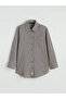 Lcw Modest Brown Plaid Women's Shirt Tunic - 5