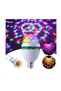 Multicolor Rotating Bulb, with Disco Effect, E27, socket adapter, 85-260 V, LED, 3W