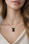 Elegant Steel Necklace with Letter Z - 2