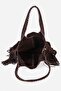 Valeria Tassel Detailed Genuine Suede Leather Bag - 4