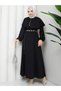 Women's Hijab Bolero Crepe Long Stylish Dress - Wedding, Henna, Promise, Engagement, Graduation Dress - 2