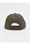 Khaki Embroidered Men's Cap Hat - 3