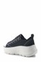 Women's Black Platform Sole Sneaker - Thick Sole Casual Sports Shoes - 7