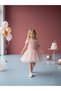 Girl's Tweed Print Tulle Dress - 4