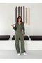 Women's Modal Fabric Satin Garnished Hooded Wide Leg Tracksuit Set - 4