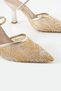 Liza Sparkly Beaded Detail Pointed-Toe Heeled Shoes - 4