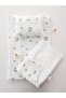 Dolunay Pompom Pique Baby Blanket 3-Piece Diaper Set