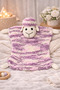 Handmade Amigurumi Lamb Sleeping Companion Blanket – Plush Baby Lovey Toy (Special Design) - 3