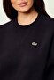 Women's Relaxed Fit Crew Neck Cotton Sweatshirt Women's Relaxed Fit Sweatshirt Black Anthracite - 3
